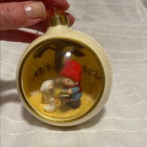 vintage Hallmark Keepsake ornament, 1979 "The Drummer Boy" Panorama Ball.